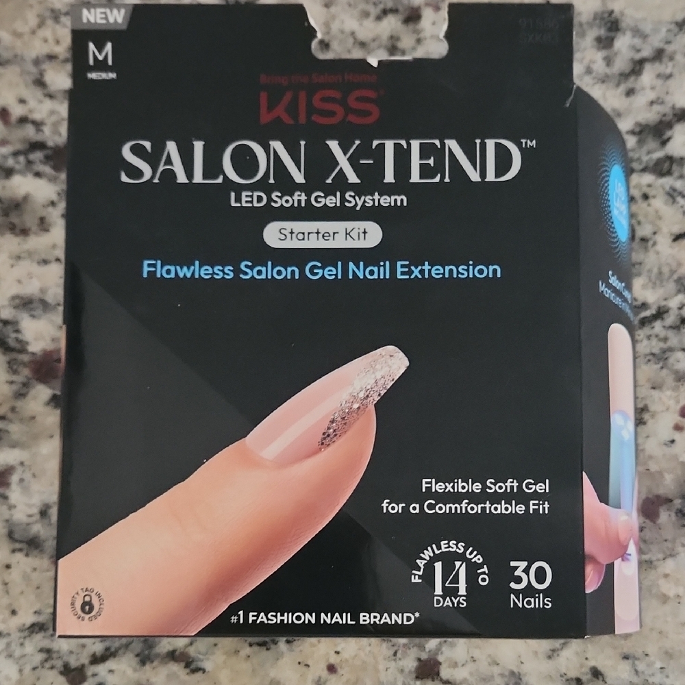 Kiss Salon X-Tend LED Soft Gel Starter Kit - Includes LED CURE LAMP